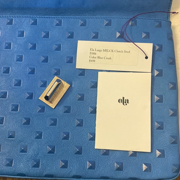 Ela clutch in electric blue. Brand new. Never been worn - Picture 2 of 3